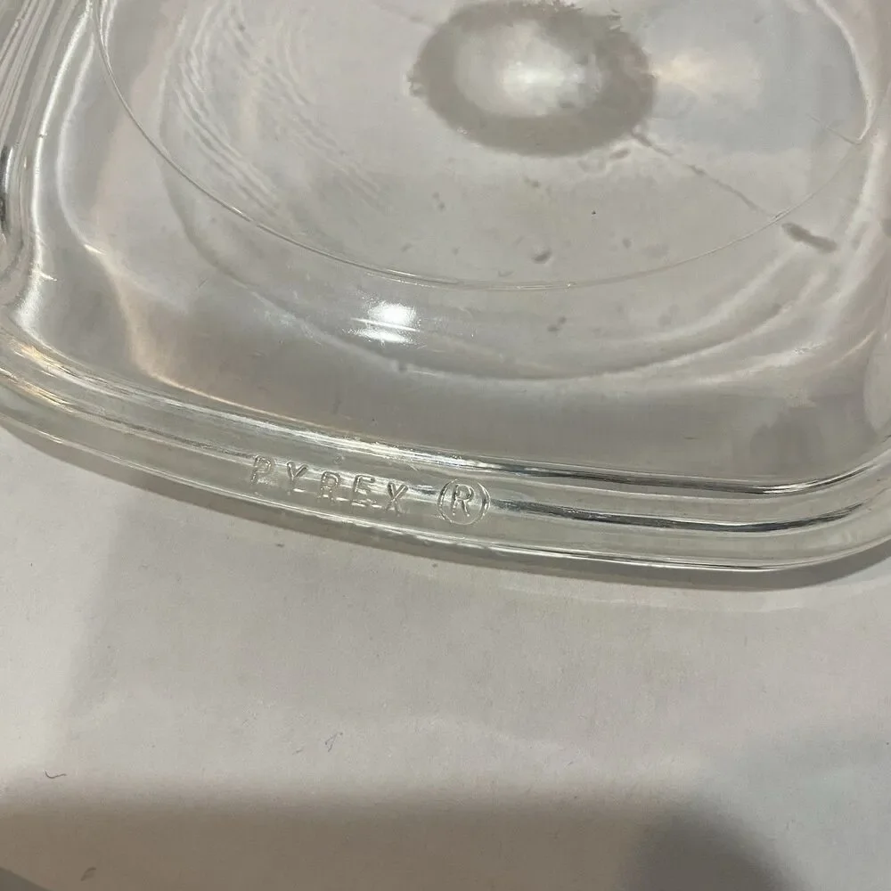 Petite Pan Pyrex Glass Lid P-41-GC for Corning Ware A-6 Square 5”